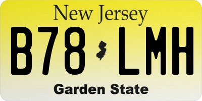 NJ license plate B78LMH