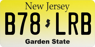 NJ license plate B78LRB