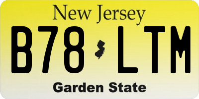 NJ license plate B78LTM