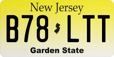 NJ license plate B78LTT