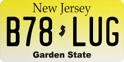 NJ license plate B78LUG