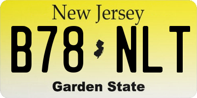 NJ license plate B78NLT