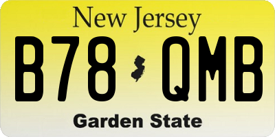 NJ license plate B78QMB