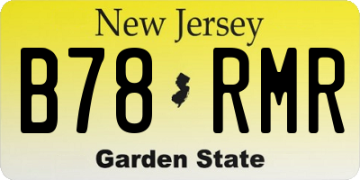 NJ license plate B78RMR