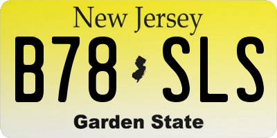 NJ license plate B78SLS