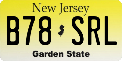 NJ license plate B78SRL