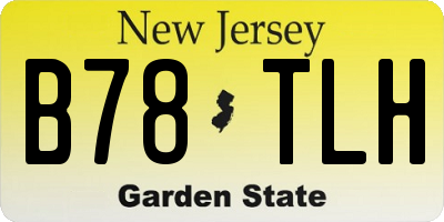 NJ license plate B78TLH