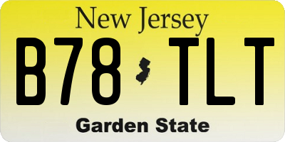 NJ license plate B78TLT