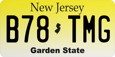 NJ license plate B78TMG