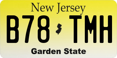 NJ license plate B78TMH