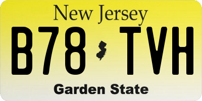 NJ license plate B78TVH