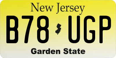 NJ license plate B78UGP
