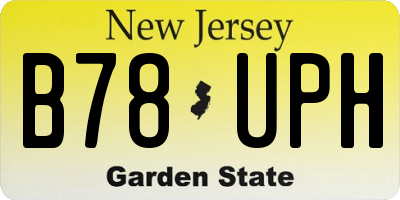 NJ license plate B78UPH
