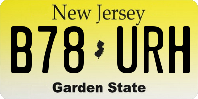 NJ license plate B78URH