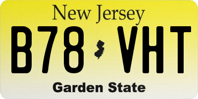 NJ license plate B78VHT