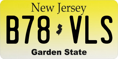 NJ license plate B78VLS