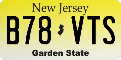 NJ license plate B78VTS