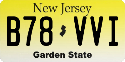 NJ license plate B78VVI