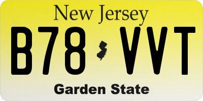 NJ license plate B78VVT