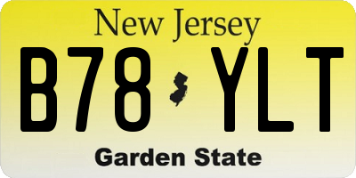 NJ license plate B78YLT