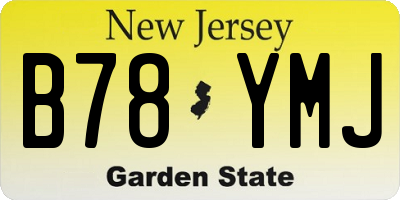 NJ license plate B78YMJ