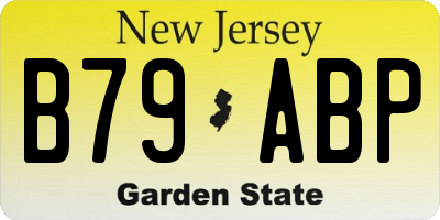 NJ license plate B79ABP
