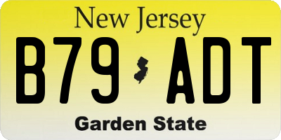 NJ license plate B79ADT