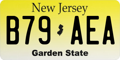 NJ license plate B79AEA