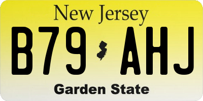 NJ license plate B79AHJ