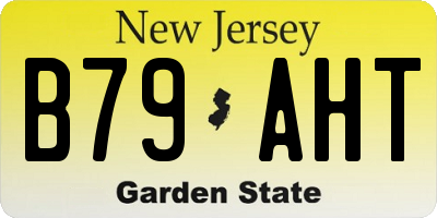 NJ license plate B79AHT