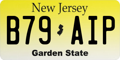 NJ license plate B79AIP