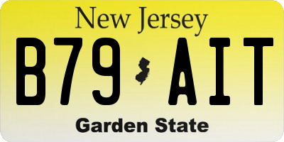 NJ license plate B79AIT