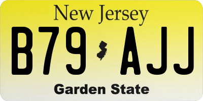 NJ license plate B79AJJ