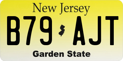 NJ license plate B79AJT