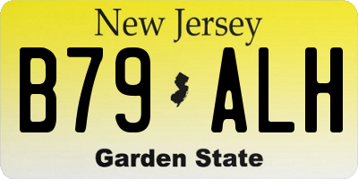 NJ license plate B79ALH