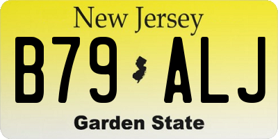 NJ license plate B79ALJ