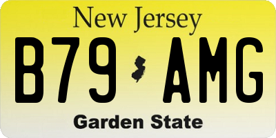 NJ license plate B79AMG