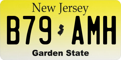 NJ license plate B79AMH