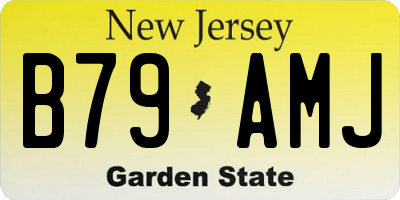 NJ license plate B79AMJ