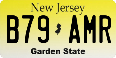 NJ license plate B79AMR