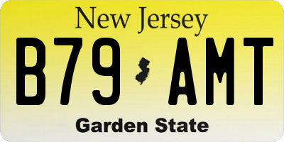 NJ license plate B79AMT