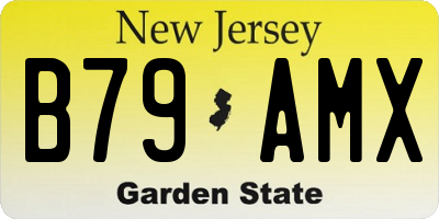 NJ license plate B79AMX