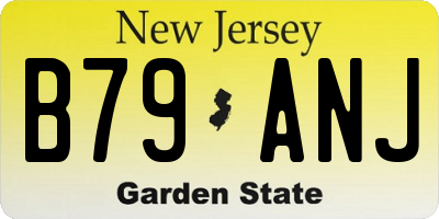 NJ license plate B79ANJ