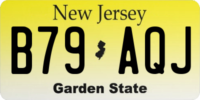 NJ license plate B79AQJ