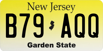 NJ license plate B79AQQ