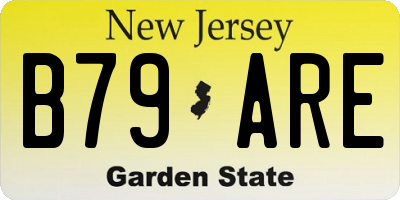 NJ license plate B79ARE