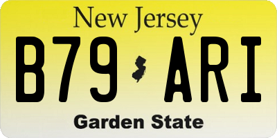 NJ license plate B79ARI