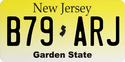 NJ license plate B79ARJ