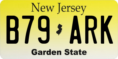 NJ license plate B79ARK