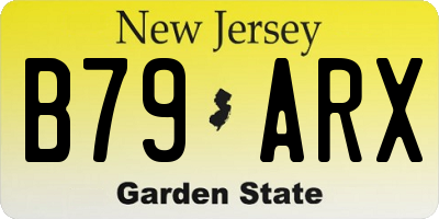 NJ license plate B79ARX